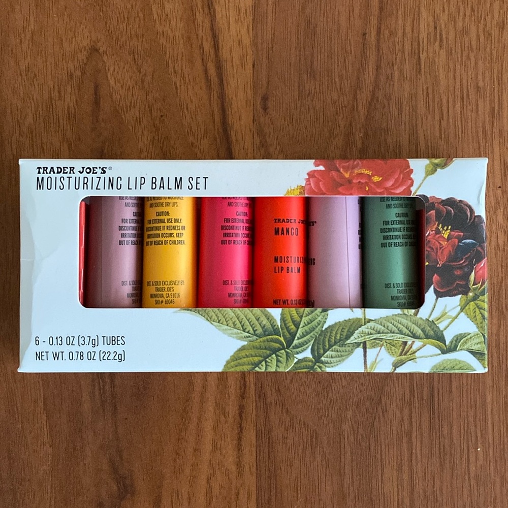 ❤️ Trader Joe’s Moisturizing Lip Balm Set New in Box